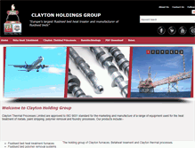 Tablet Screenshot of claytonholdings.com